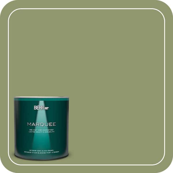 BEHR PREMIUM PLUS #410F-5 Boston Fern Enamel Interior/Exterior Paint & Primer Color Sample (3)