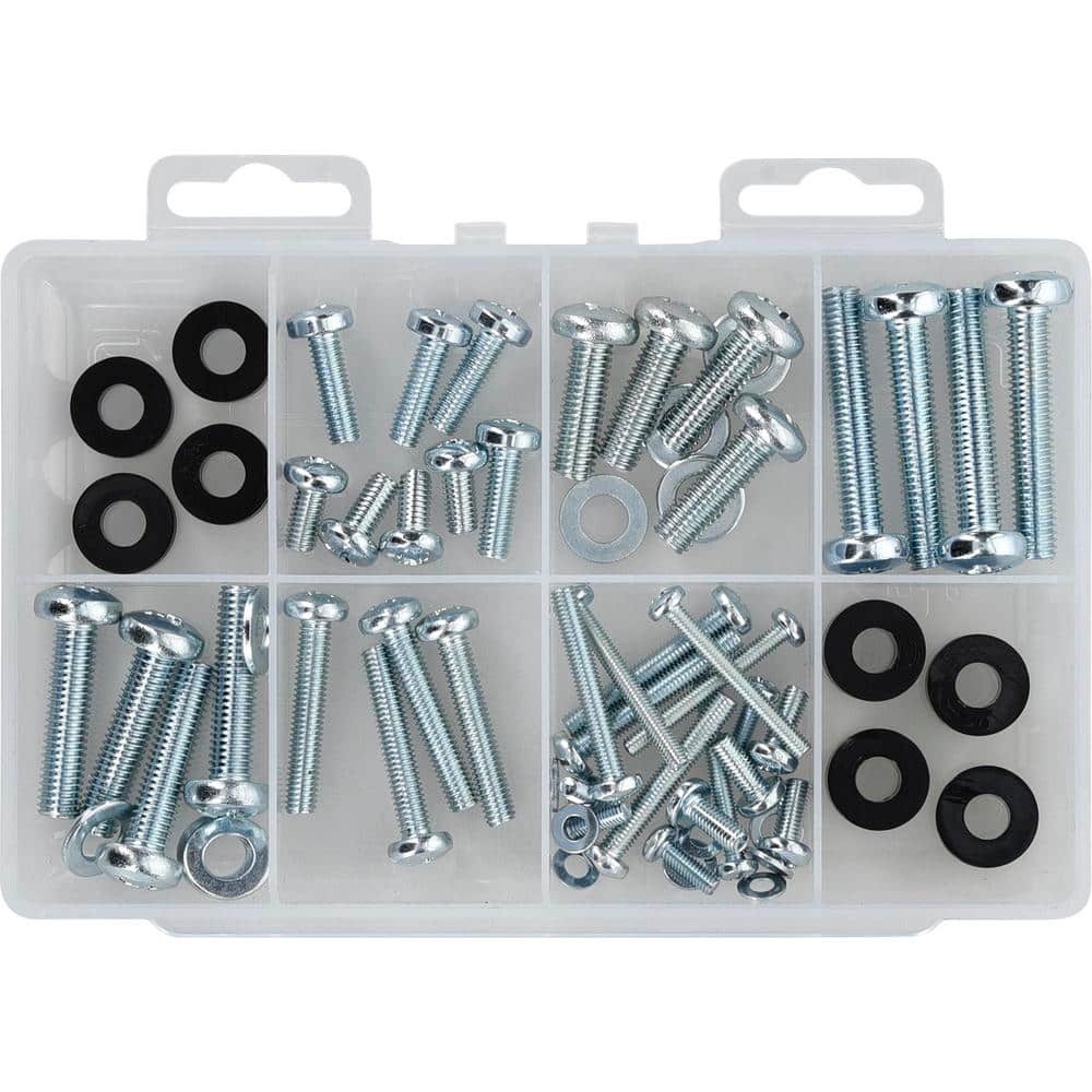 Hillman Zinc TV Mounting Screw Assortment Kit (64-Pack) (3)
