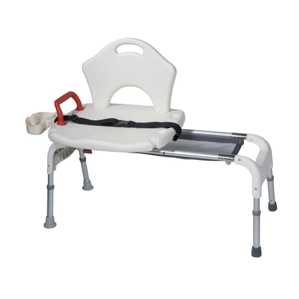 Drive Medical 20 in. W x 42 in. D Folding Universal Sliding Transfer Shower Seat (3)