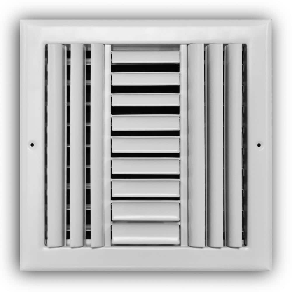 Everbilt 10 in. x 10 in. 3-Way Adjustable Curved Blade Wall/Ceiling Register (1)