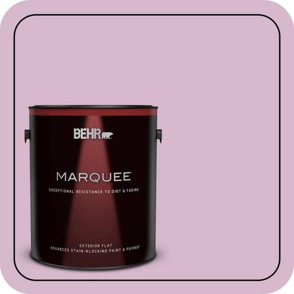 BEHR MARQUEE 1 gal. #680D-4 Velvet Slipper Flat Exterior Paint & Primer (2)