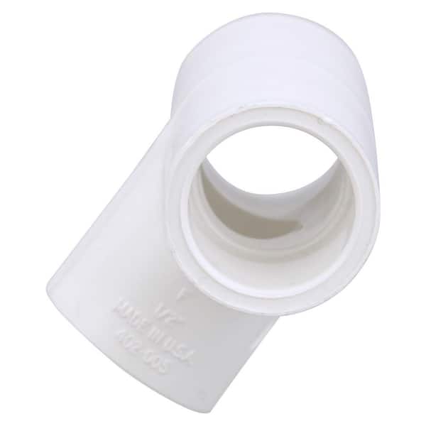 Charlotte Pipe 1 in. x 1 in. x 1/2 in. PVC Schedule 40 S x S x FIP Red Tee (2)
