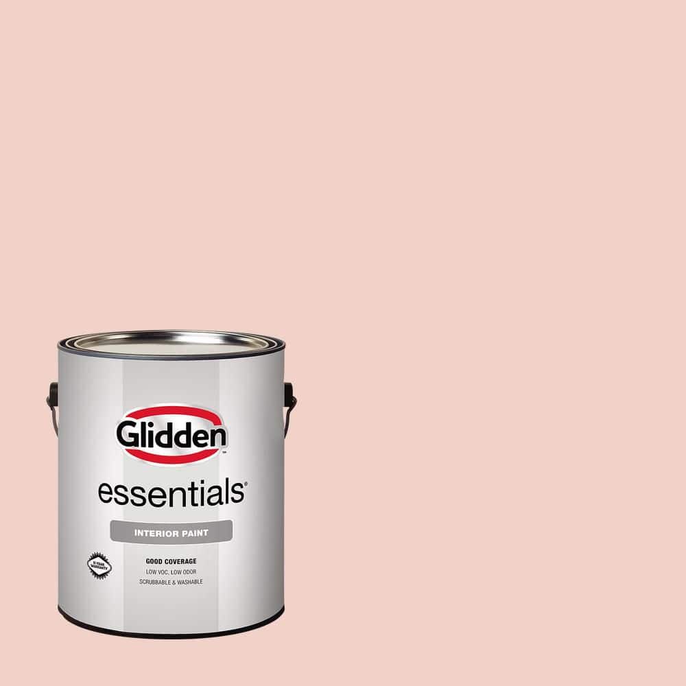 Glidden Essentials 1 gal. PPG1064-3 Texas Rose Flat Interior Paint