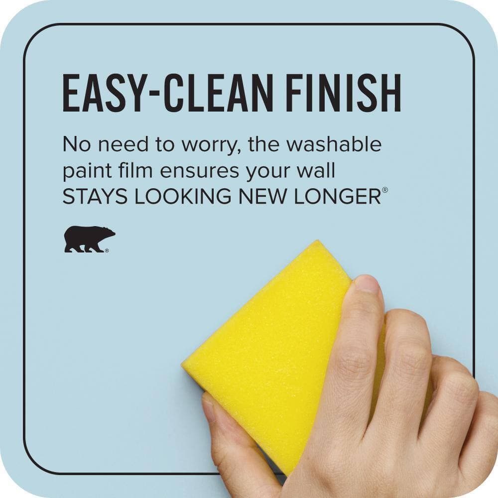 BEHR ULTRA 1 gal. #S490-2 Glacial Stream Extra Durable Flat Interior Paint & Primer (4)