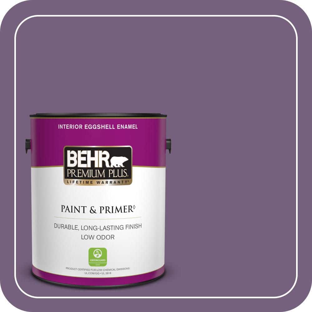BEHR PREMIUM PLUS 1 gal. #660D-6 Zinfandel Eggshell Enamel Low Odor Interior Paint & Primer
