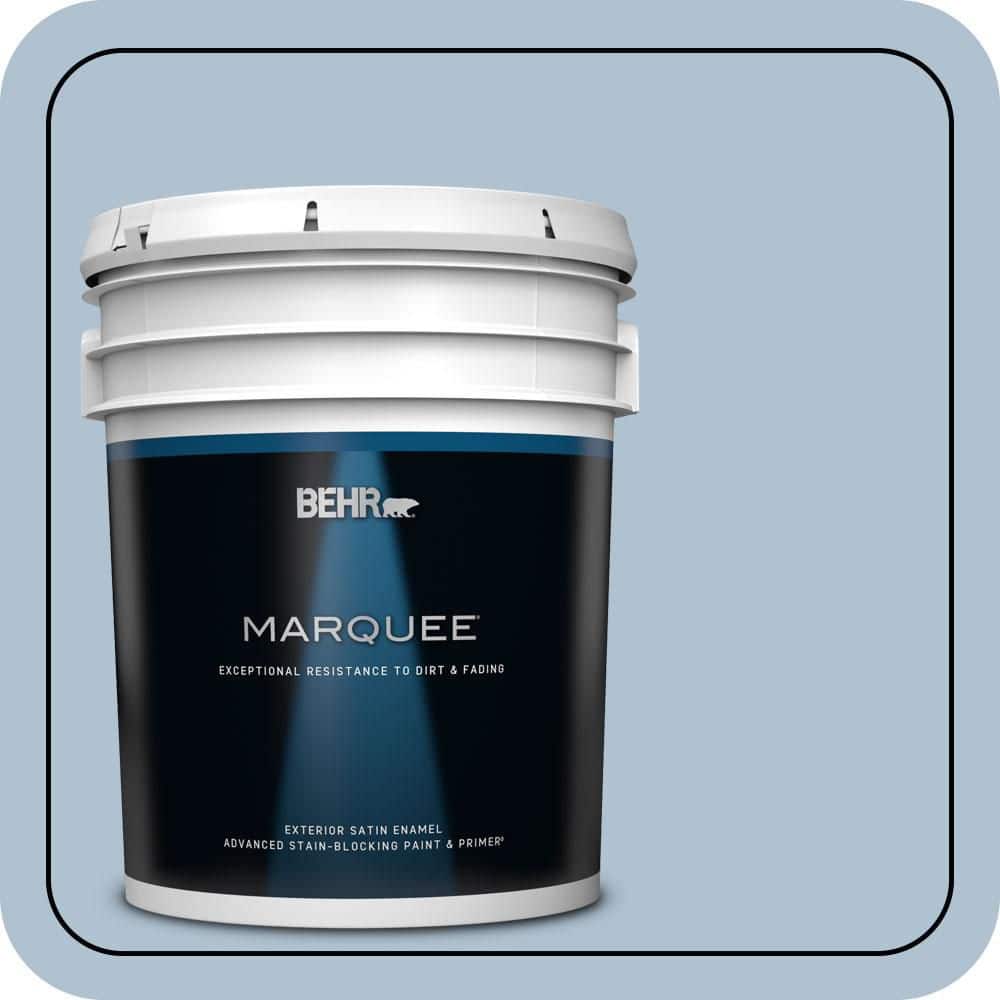 BEHR MARQUEE 5 gal. #S510-2 Boot Cut Satin Enamel Exterior Paint & Primer
