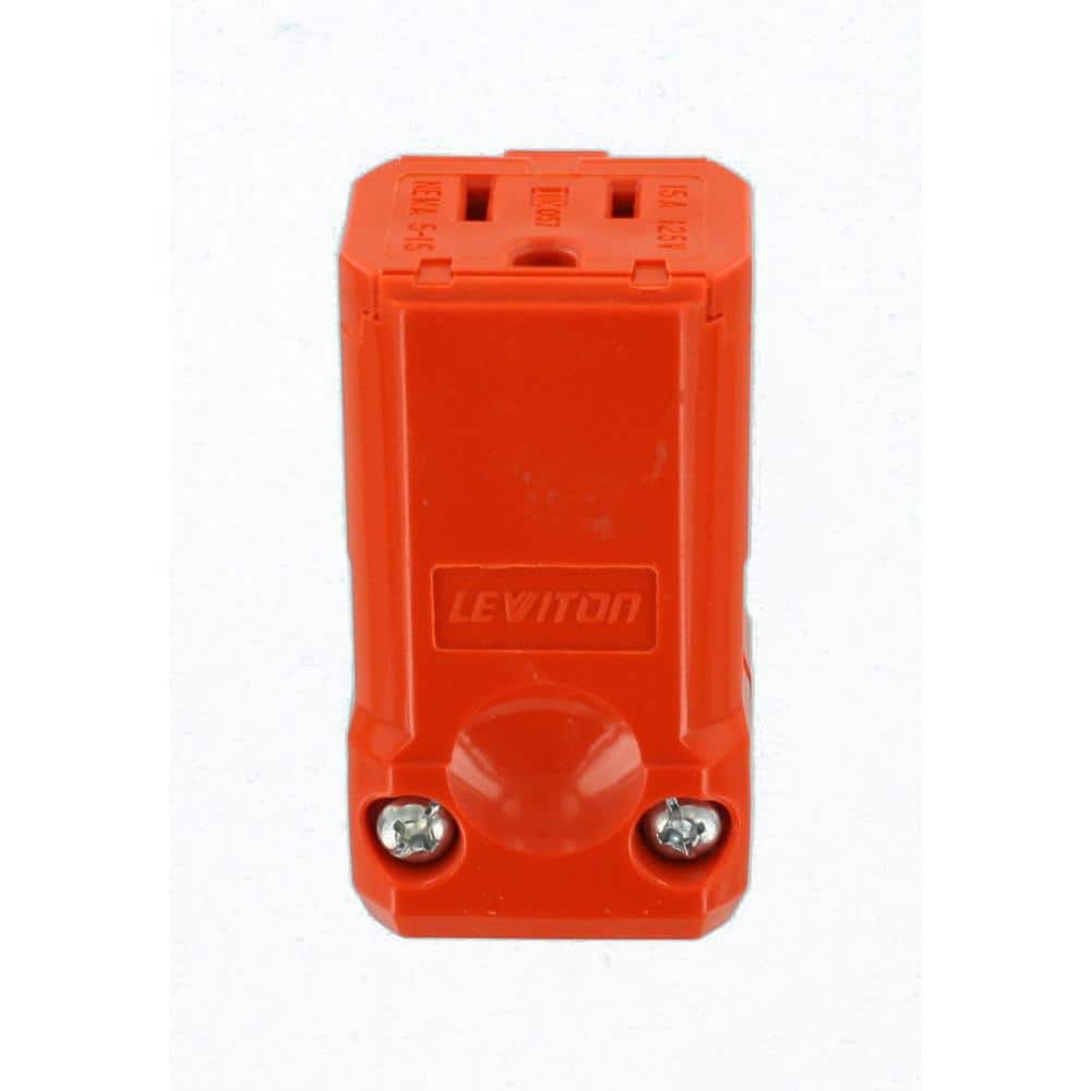 Leviton 15 Amp Python Straight Blade Connector, 5259-BVO (2)