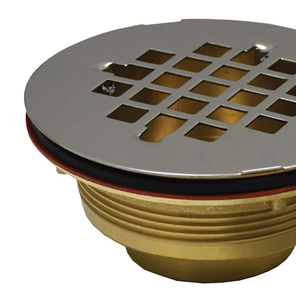 JONES STEPHENS 1-1/2 in. IPS Shower Stall Drain with 4-1/4 in. O.D. Stainless Steel Strainer (2)