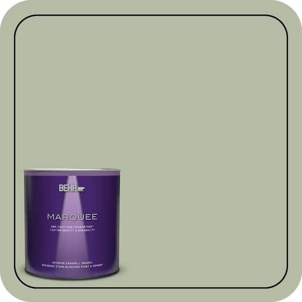 BEHR PREMIUM PLUS #ICC-105 Dried Chervil Enamel Interior Stain-Blocking Paint and Primer (4)