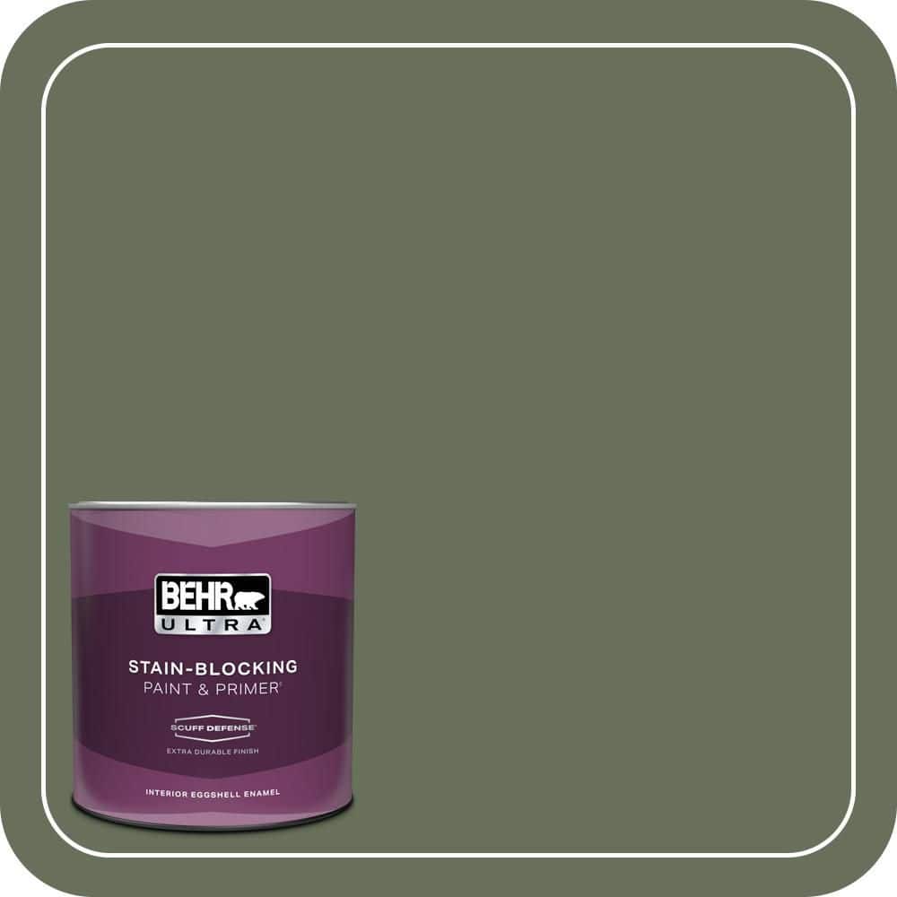 BEHR ULTRA 1 qt. #N390-6 Laurel Garland Extra Durable Eggshell Enamel Interior Paint & Primer