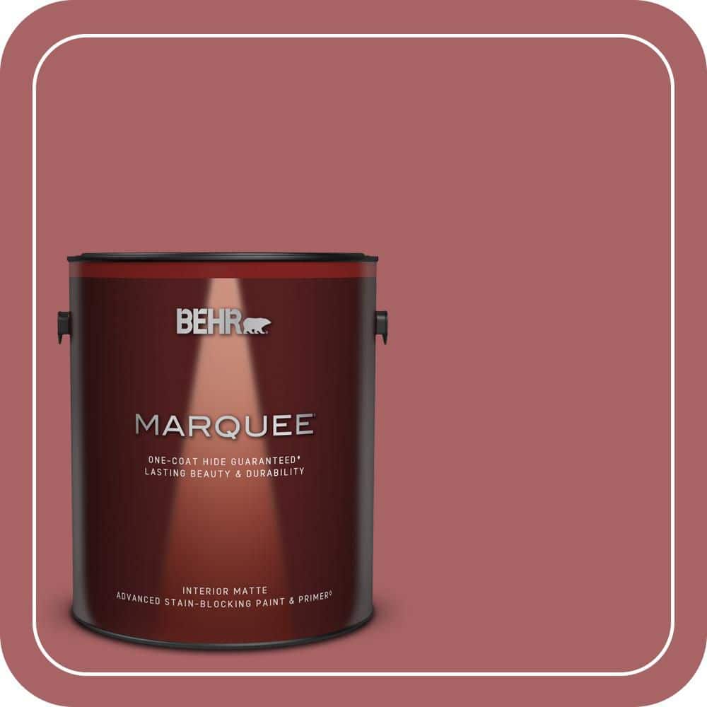 BEHR MARQUEE 1 gal. #PPU1-06 Rose Marquee Matte Interior Paint & Primer (1)