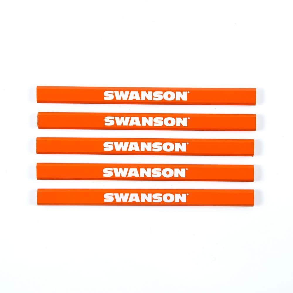 Swanson Carpenter Pencils (5 Pack Carded) (2)