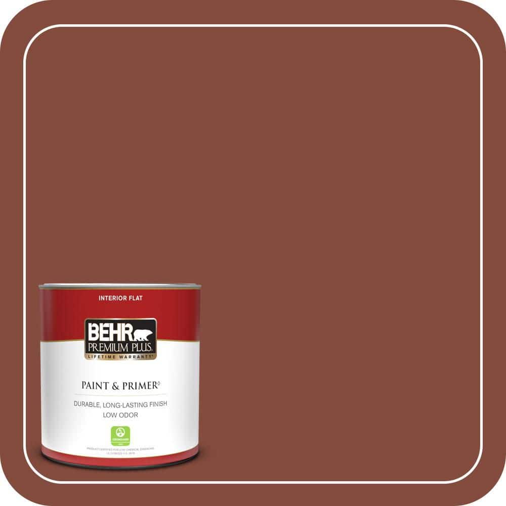 BEHR PREMIUM PLUS #S160-7 Red Chipotle Enamel Interior/Exterior Paint & Primer Color Sample (1)