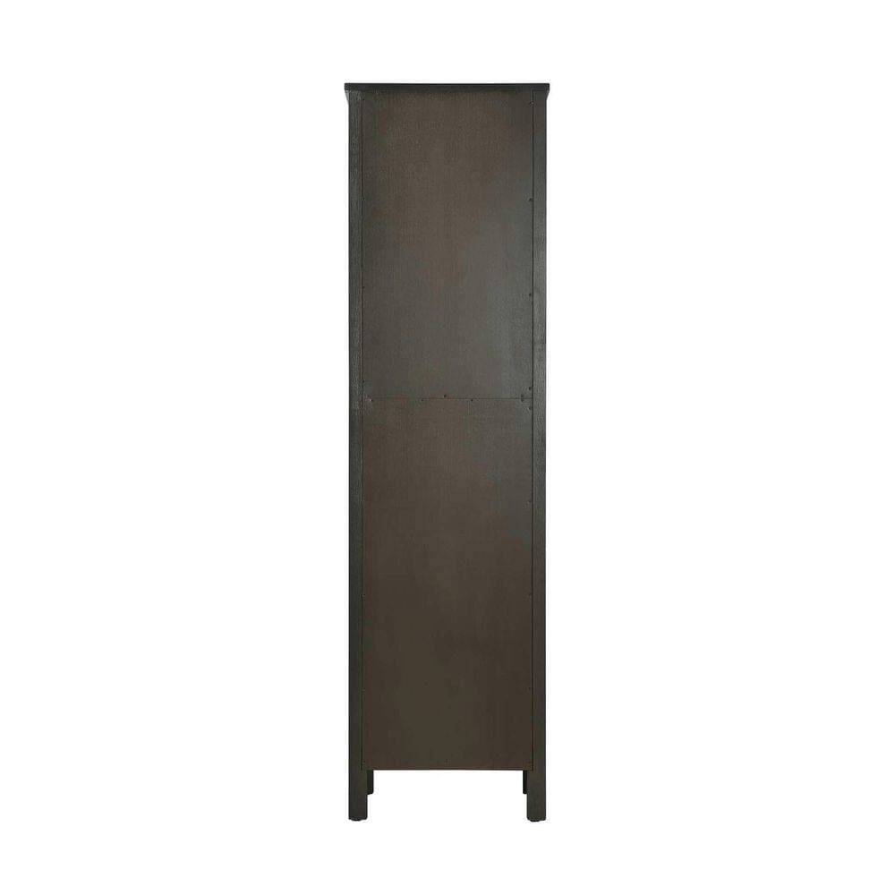 TIMELESS HOME 20 in. W x 18 in. D x 72 in. H Brown Freestanding Linen Cabinet (3)