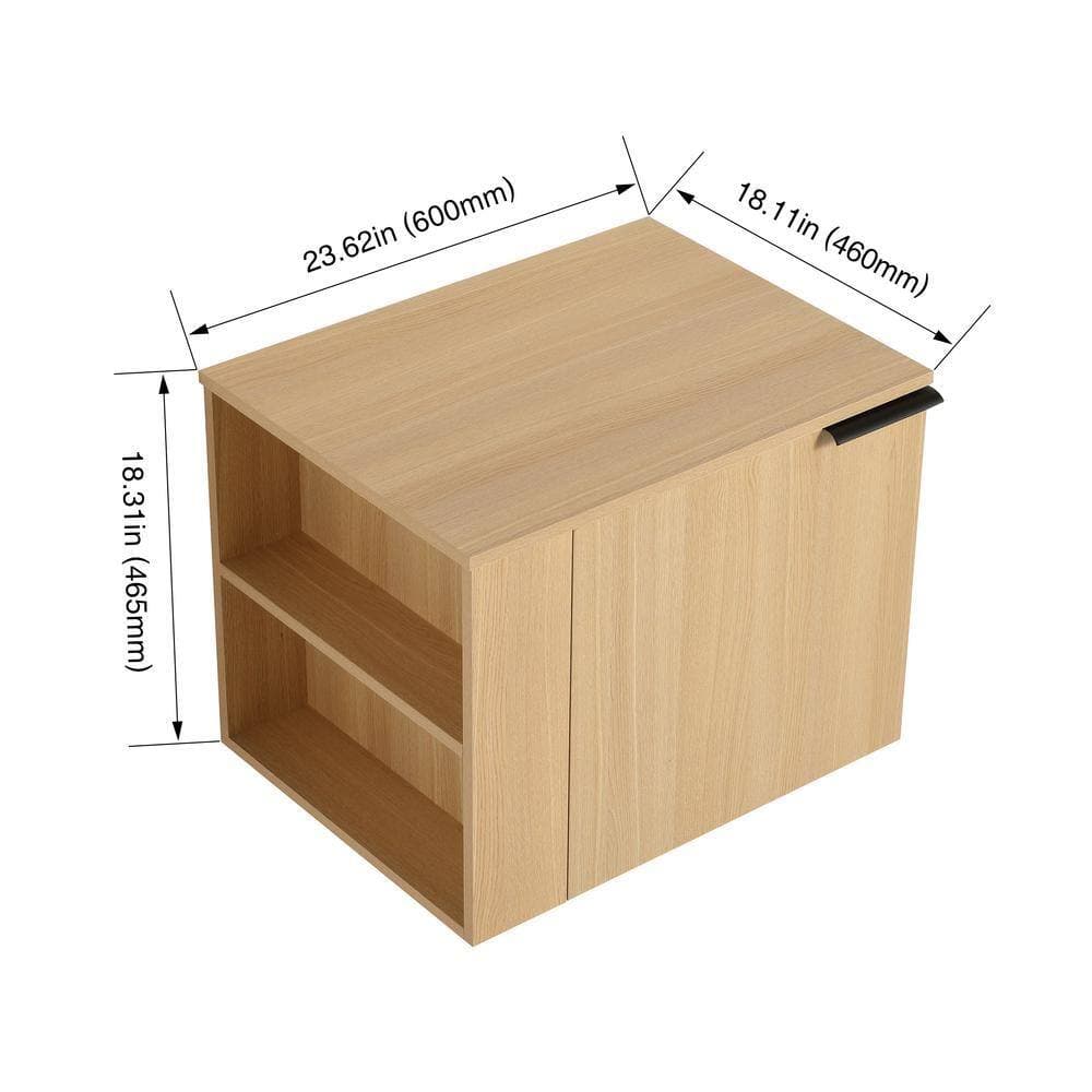 UPIKER Lucera 23.62 in. W 18.11 in. D 18.31 in. H Floating Bath Vanity Cabinet without Top Unassembled (3)