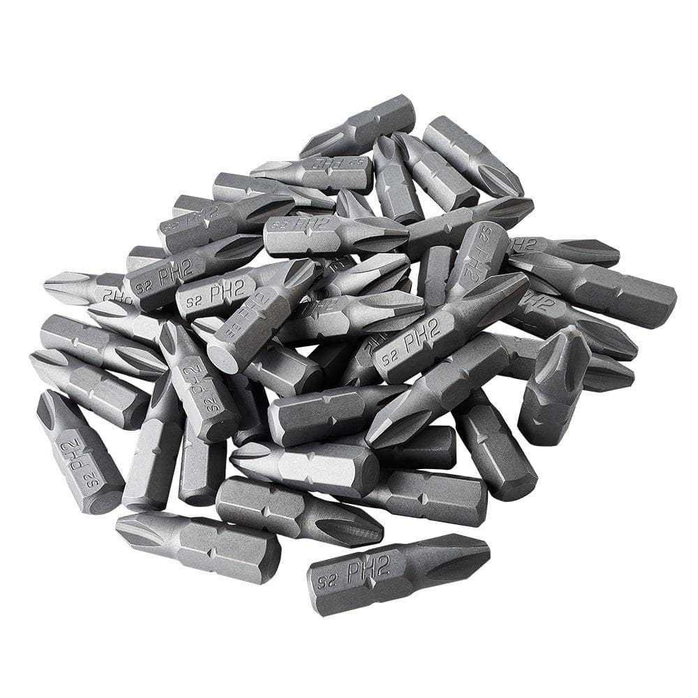 ToolPro 2 Alloy Steel Phillips Bits in Interlocking Storage Box (50-Pieces) (1)
