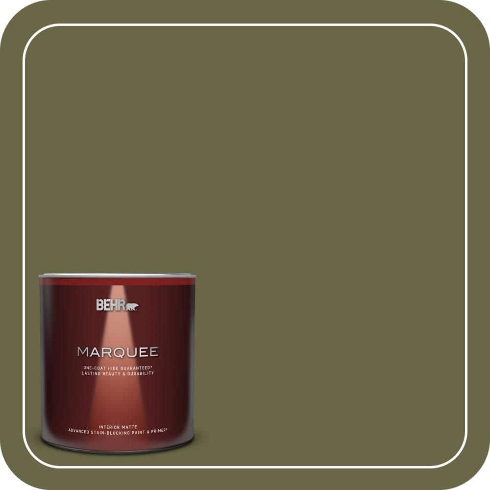 BEHR MARQUEE 1 Qt. #S350-7 Cedar Glen One-Coat Hide Matte Interior Paint & Primer