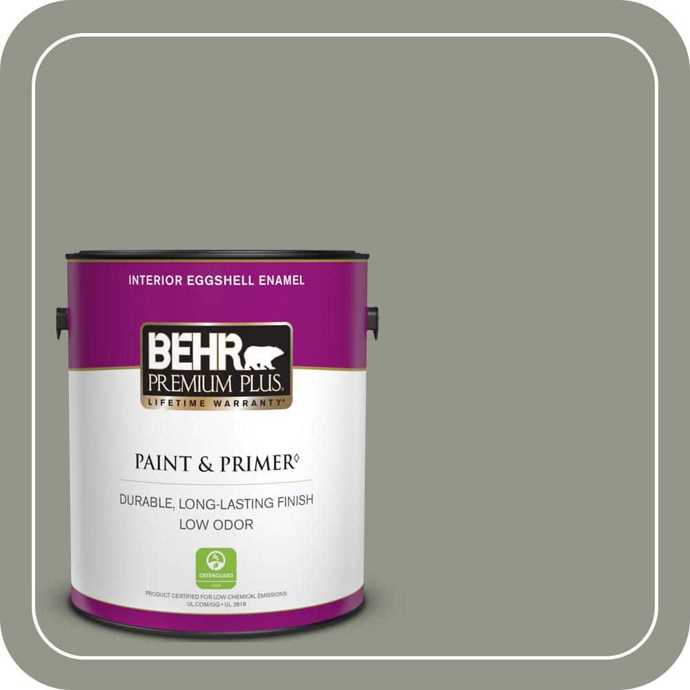 BEHR PREMIUM PLUS #ECC-36-1 Shady Willow Enamel Exterior Stain-Blocking Paint & Primer (1)