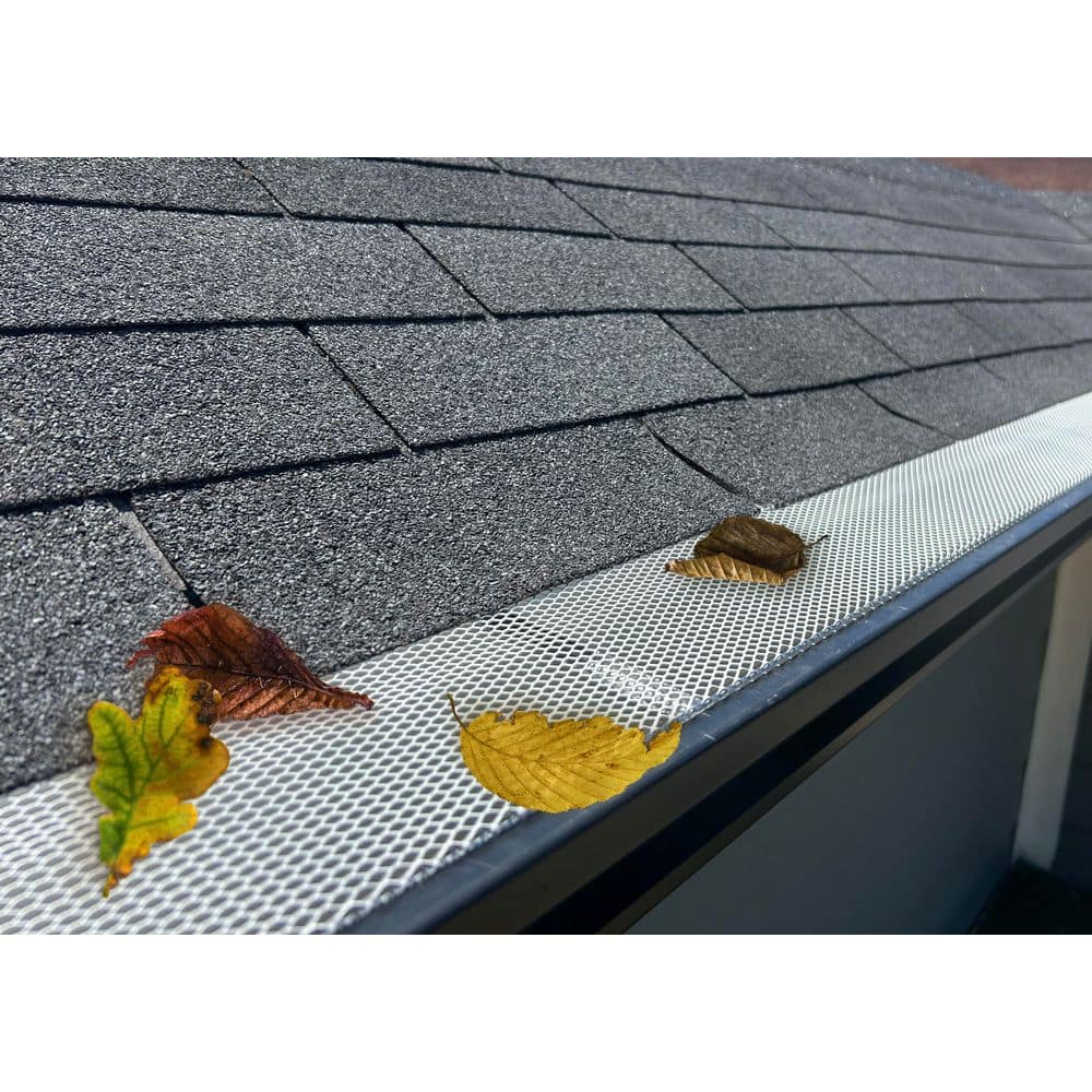 Spectra Pro Select Armour Lock 6 in. x 3 ft. Powder Coated Steel White Gutter Guard Kit (10-Pack) (3)