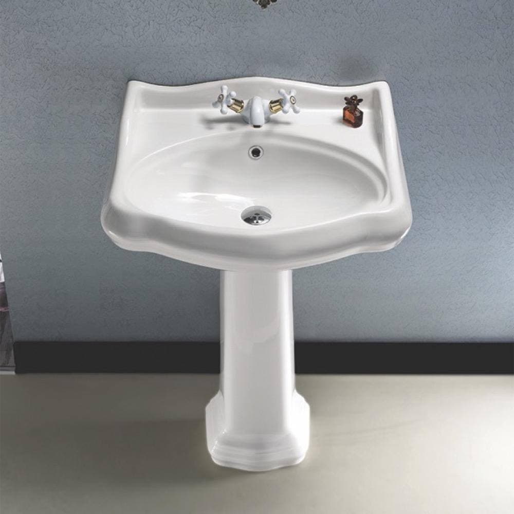 Nameeks Traditional Pedestal Sink in White (2)