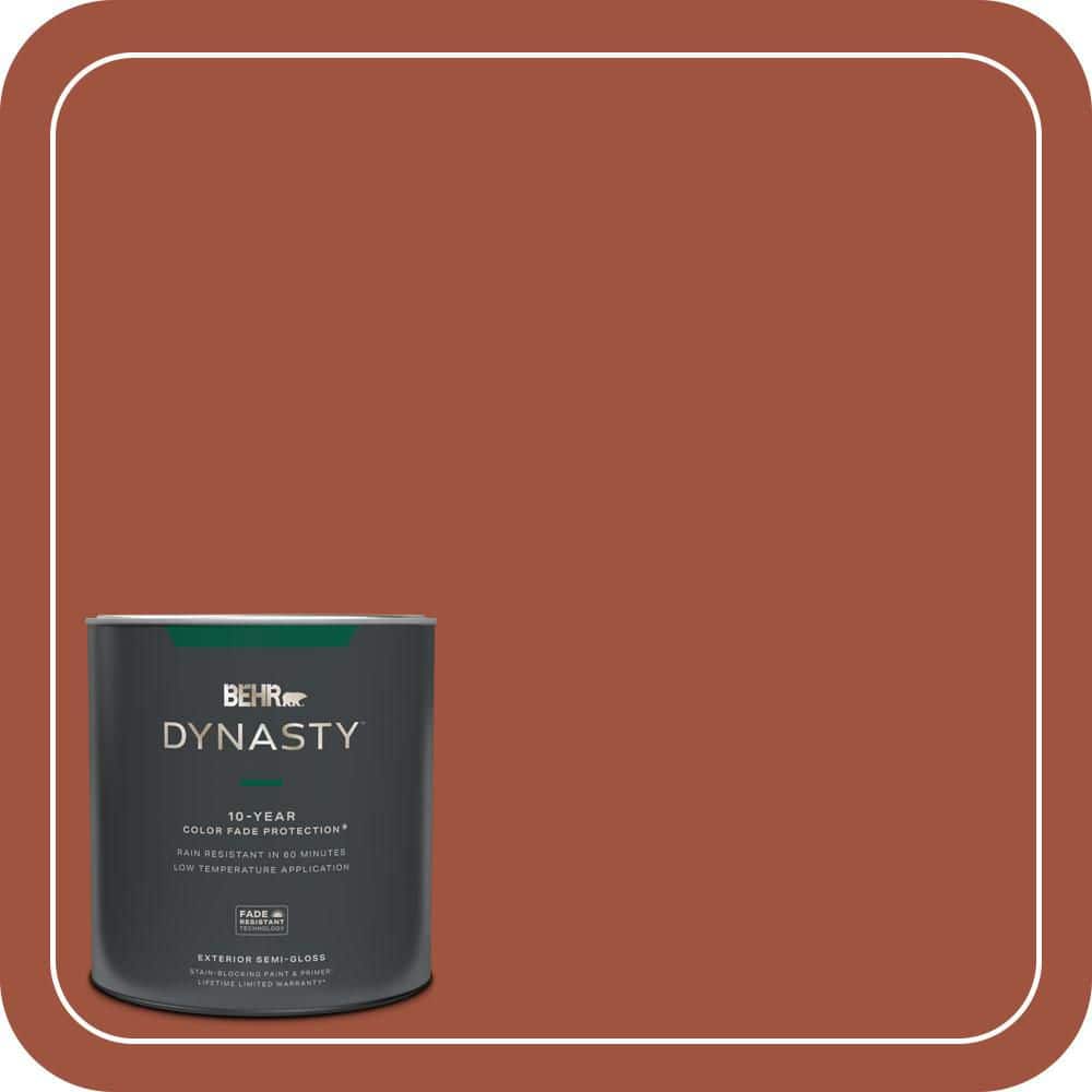 BEHR DYNASTY 1 qt. #MQ1-25 Kalahari Sunset Semi-Gloss Exterior Stain-Blocking Paint & Primer