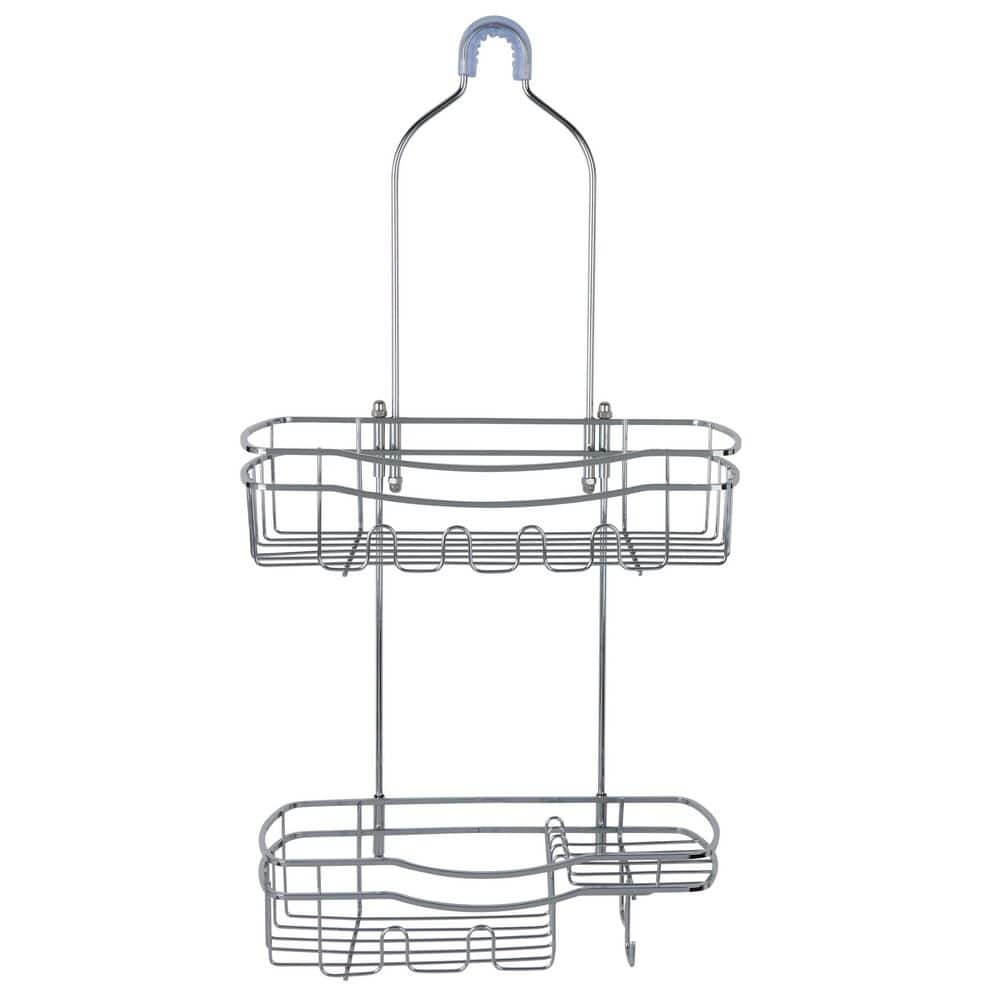 Bath Bliss Ultimate Adhesive Shower Caddy in Chrome (1)