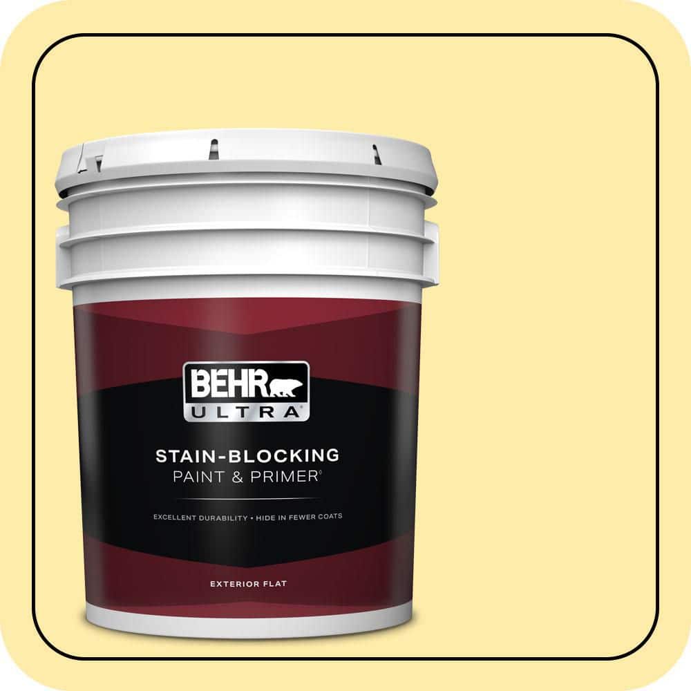 BEHR ULTRA 5 gal. #P300-3 Rite of Spring Flat Exterior Paint & Primer
