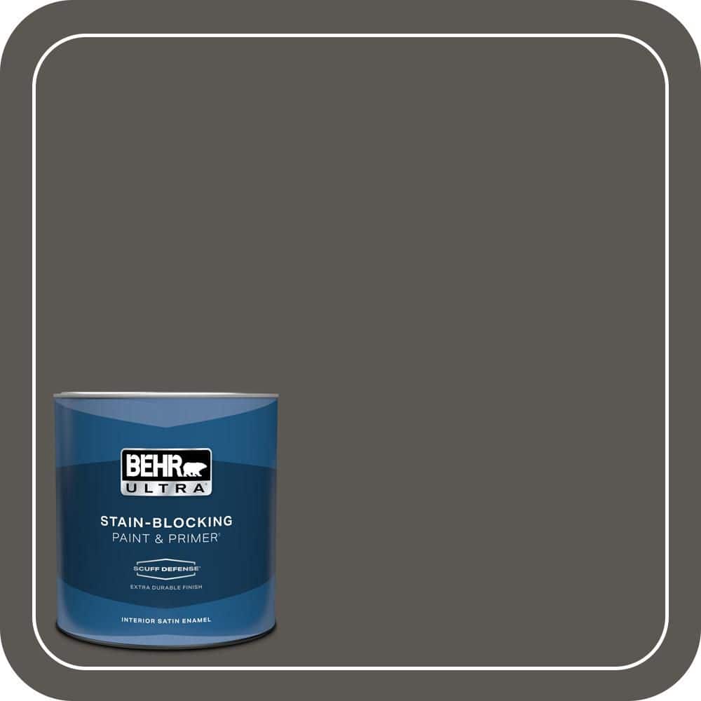 BEHR ULTRA 1 qt. #MQ2-62 Peppery Extra Durable Satin Enamel Interior Paint & Primer