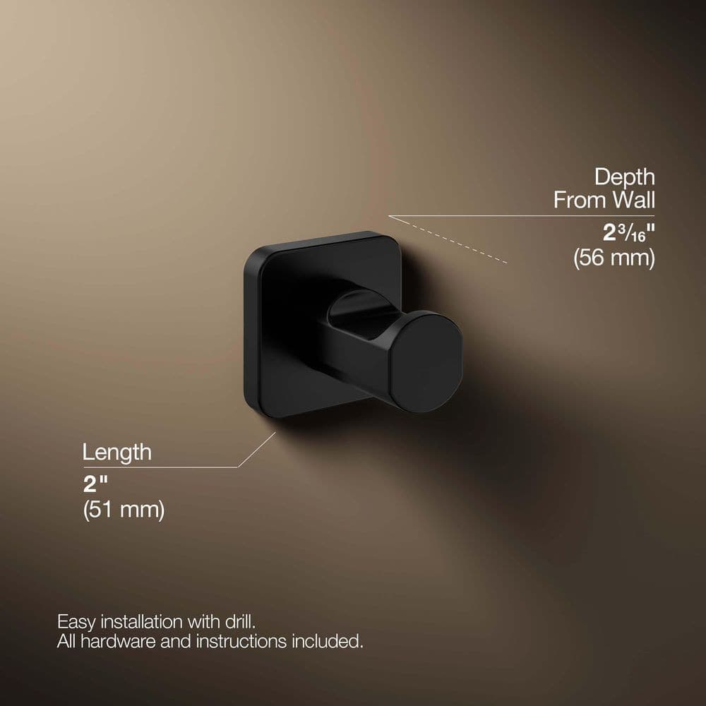KOHLER Parallel Knob Robe/Towel Hook (3)