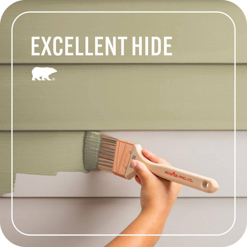 BEHR PREMIUM PLUS 1 gal. #PPU9-08 Tarragon Tease Flat Exterior Paint & Primer (4)
