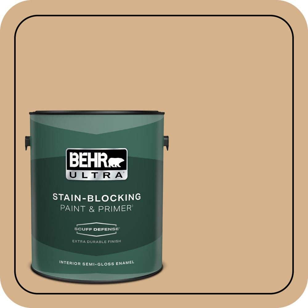 BEHR ULTRA 1 gal. #S290-4 Summerwood Extra Durable Semi-Gloss Enamel Interior Paint & Primer