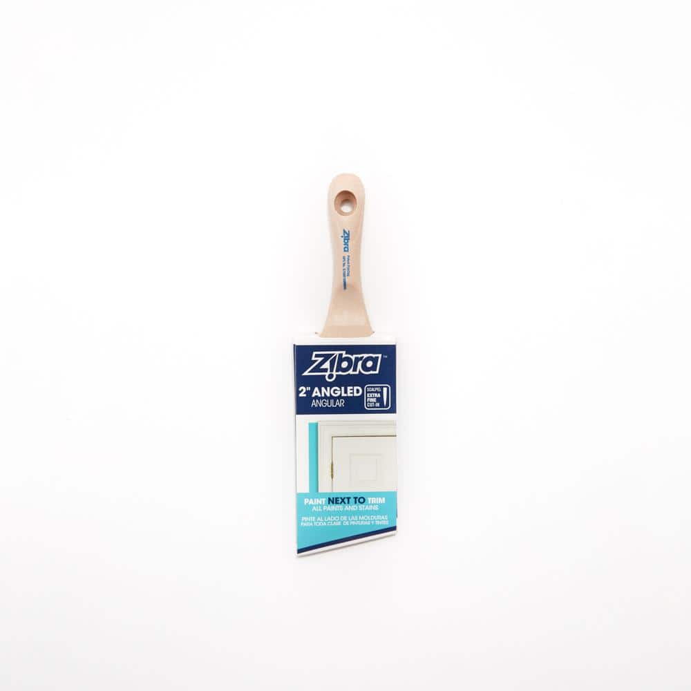 Zibra 2 in. Angled Sash Cut-In Stubby Brush (6-Pack) (3)