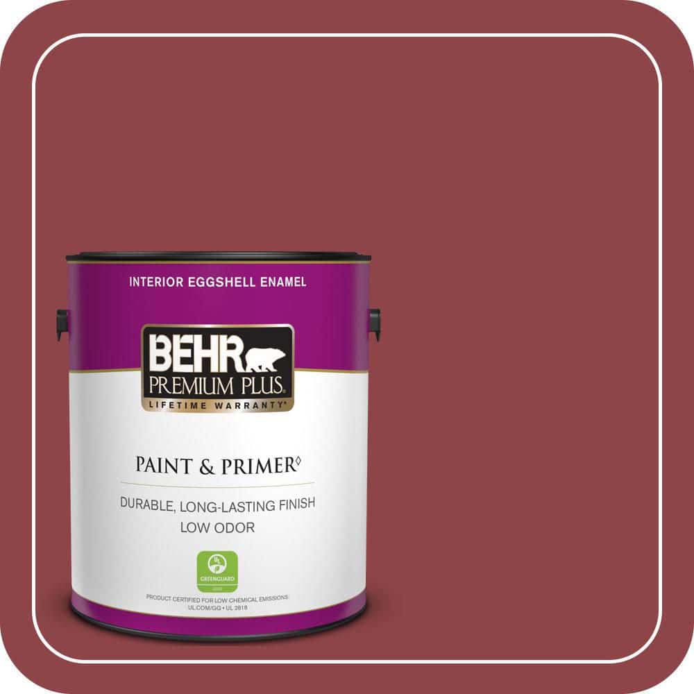BEHR PREMIUM PLUS 1 gal. #MQ1-09 Haute Couture Eggshell Enamel Low Odor Interior Paint & Primer