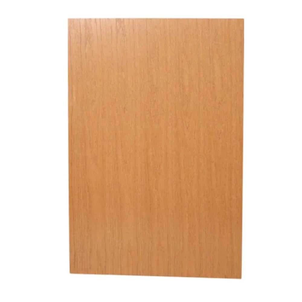 Hampton Bay Hampton 23.25 in. W x 34.5 in. H x 0.1875 in. D Kitchen Cabinet Base Flush End Panel in Medium Oak