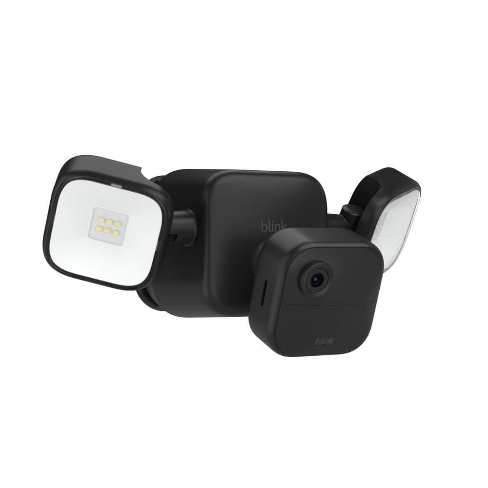 Blink Outdoor4 Floodlight Camera Wireless Wifi Smart Battery Operated Security Camera,Night Vision,Two-Way-Talk,LiveView Black