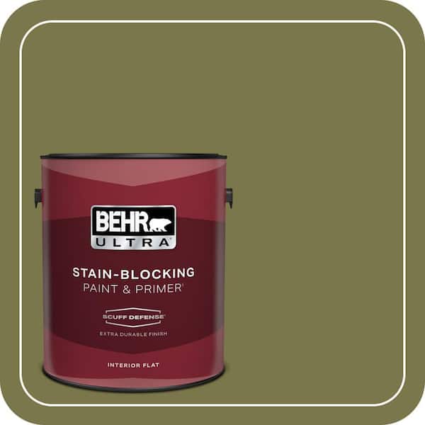 BEHR ULTRA 1 gal. #S340-7A Garnish Extra Durable Flat Interior Paint & Primer (2)