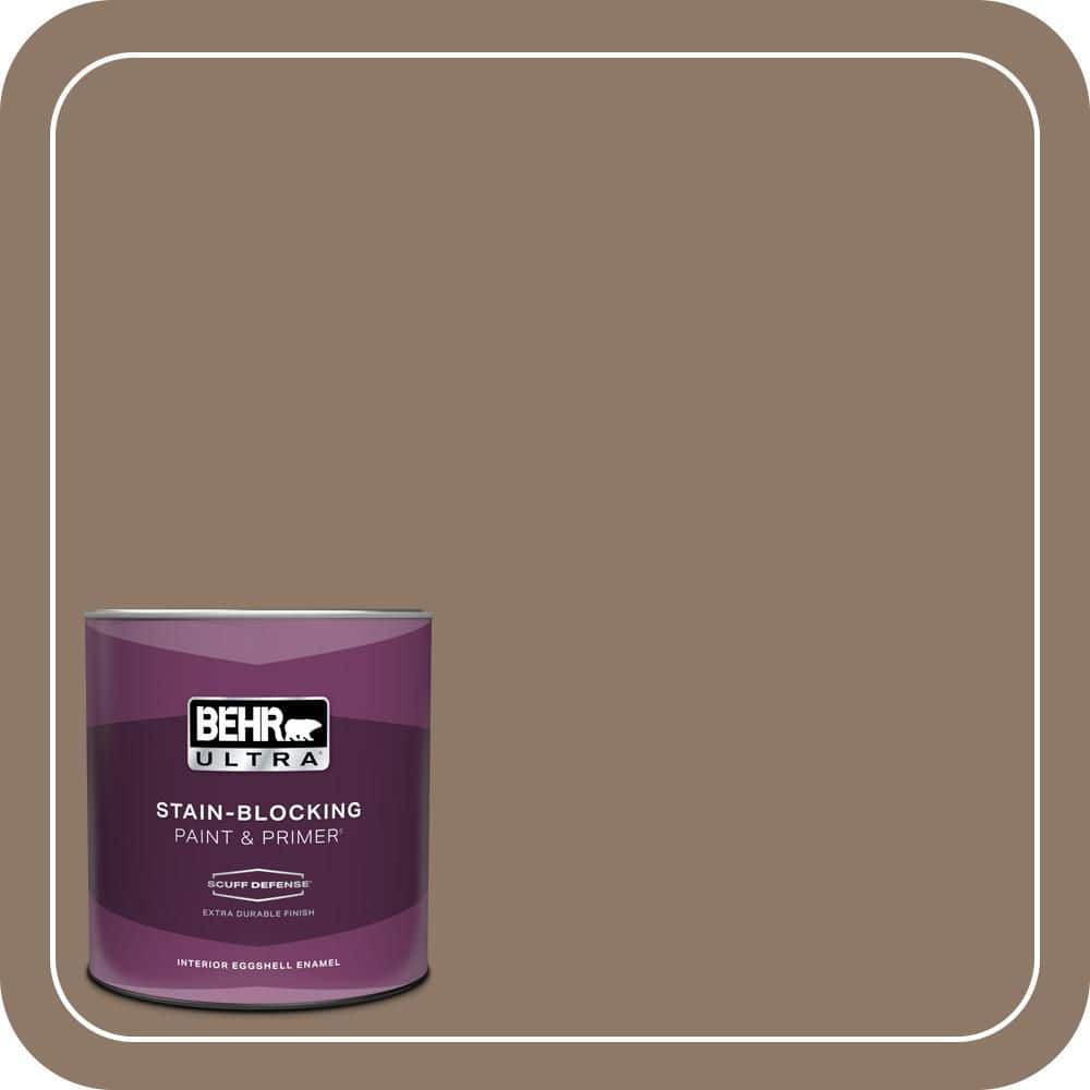 BEHR ULTRA 1 qt. #PPU5-05 Coconut Shell Extra Durable Eggshell Enamel Interior Paint & Primer