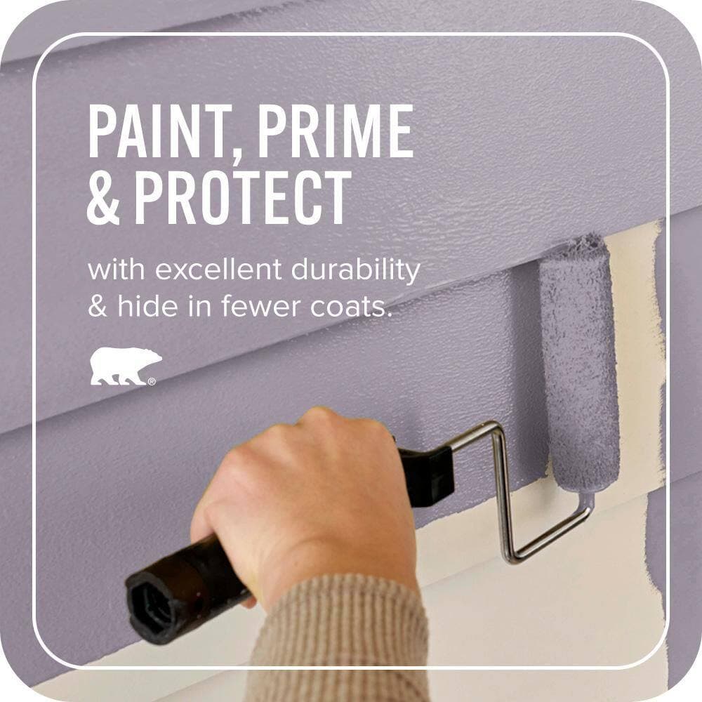 BEHR ULTRA 5 gal. #PPU16-13 Duchess Lilac Satin Enamel Exterior Paint & Primer (3)