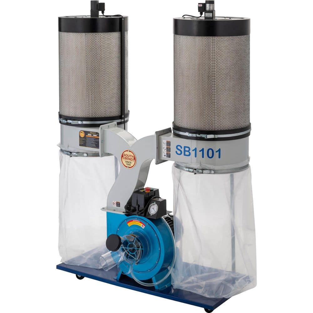 South Bend 3 HP Double Canister Dust Collector (2)