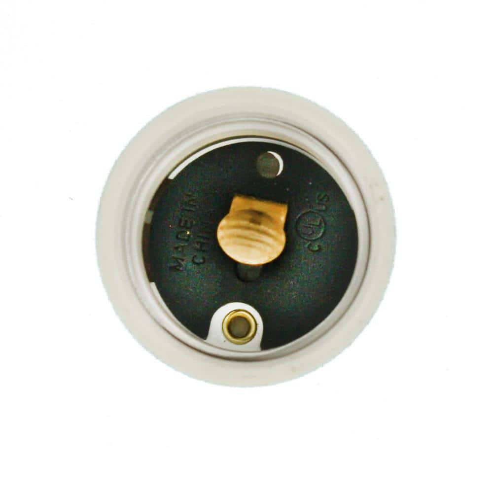 Leviton Outlet-to-Socket Light Plug, White 61-W (3)