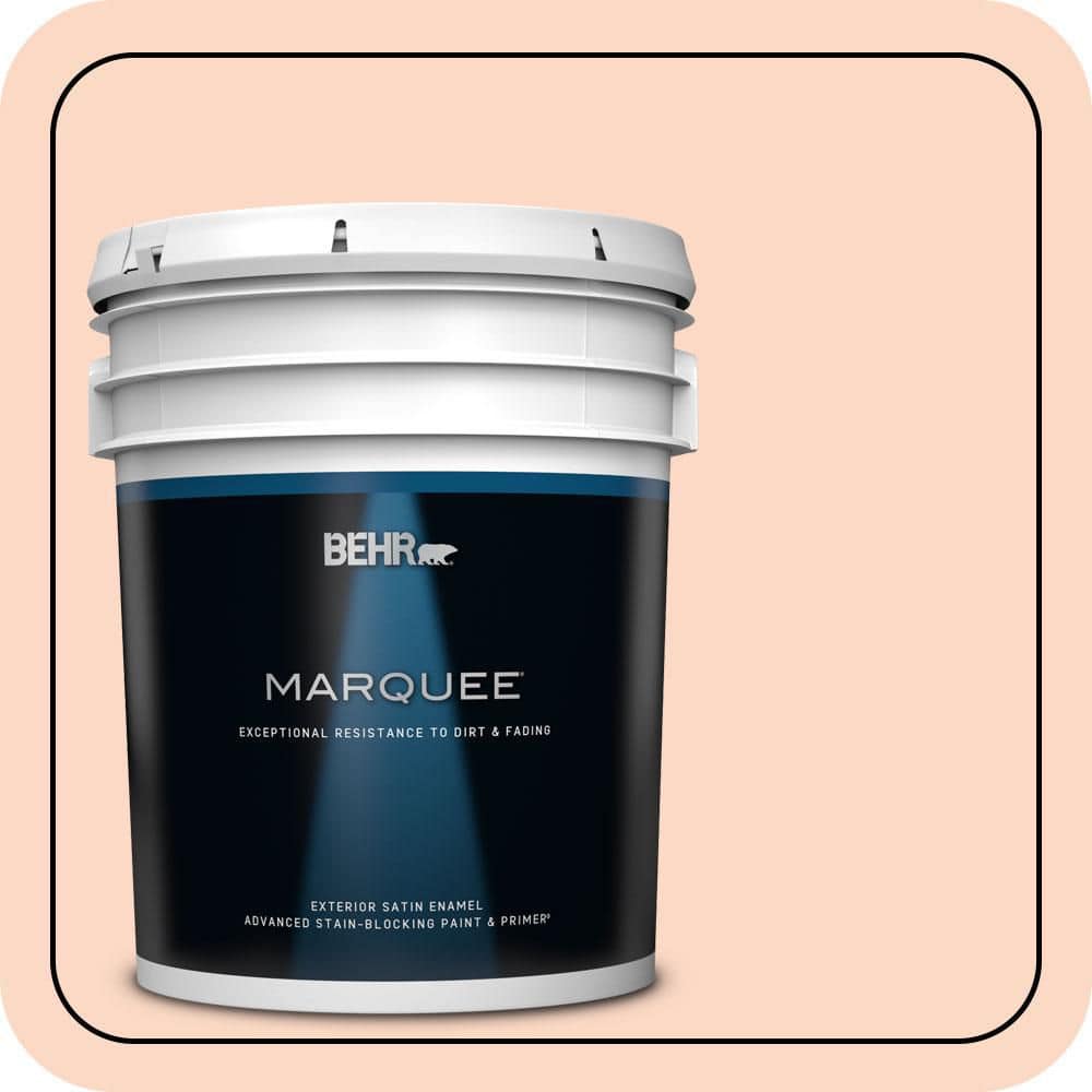 BEHR MARQUEE 5 gal. #P190-1 Fire Mist Satin Enamel Exterior Paint & Primer