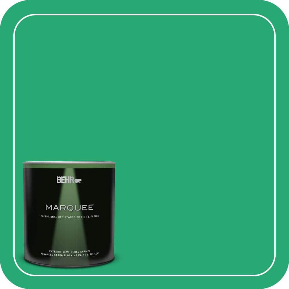 BEHR MARQUEE 1 qt. #470B-5 Garden Medley Semi-Gloss Enamel Exterior Paint & Primer