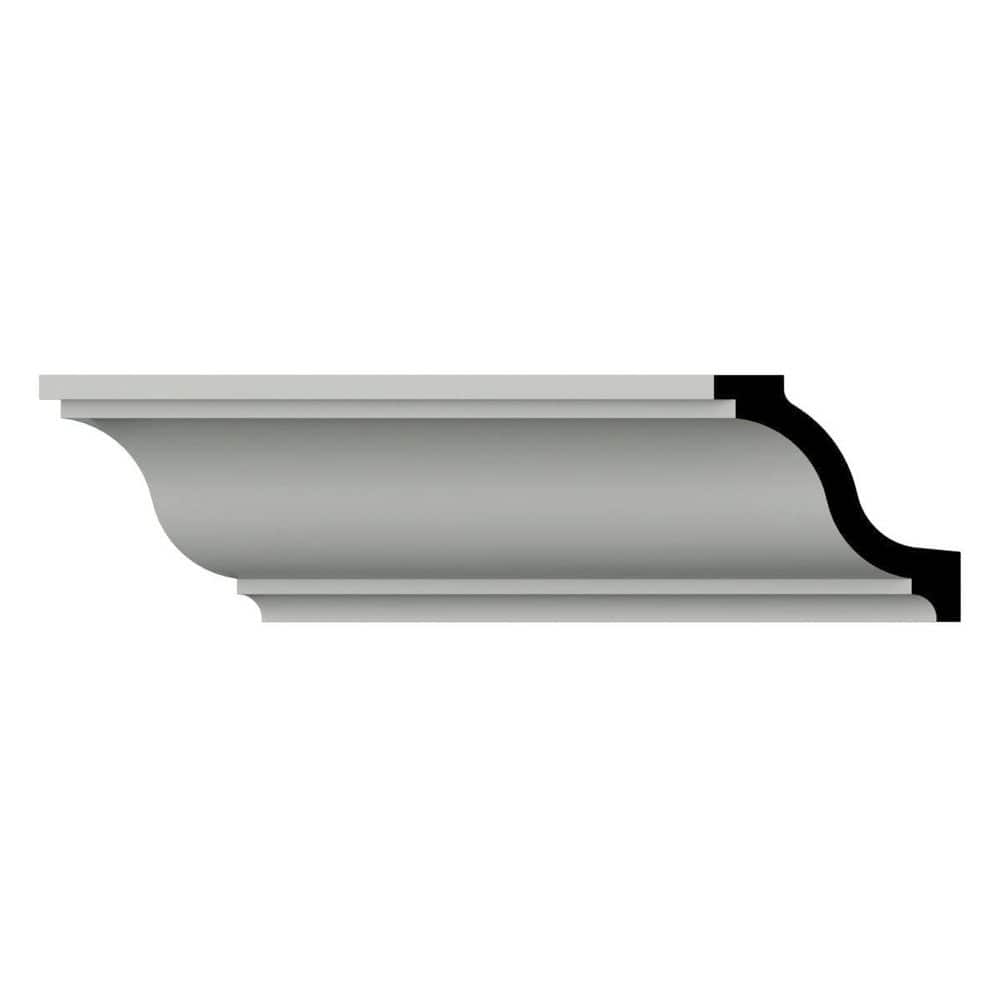 Ekena Millwork Heath 2.75 in. D x 4 in. W x 94.5 in. L Polyurethane Crown Moulding (3)
