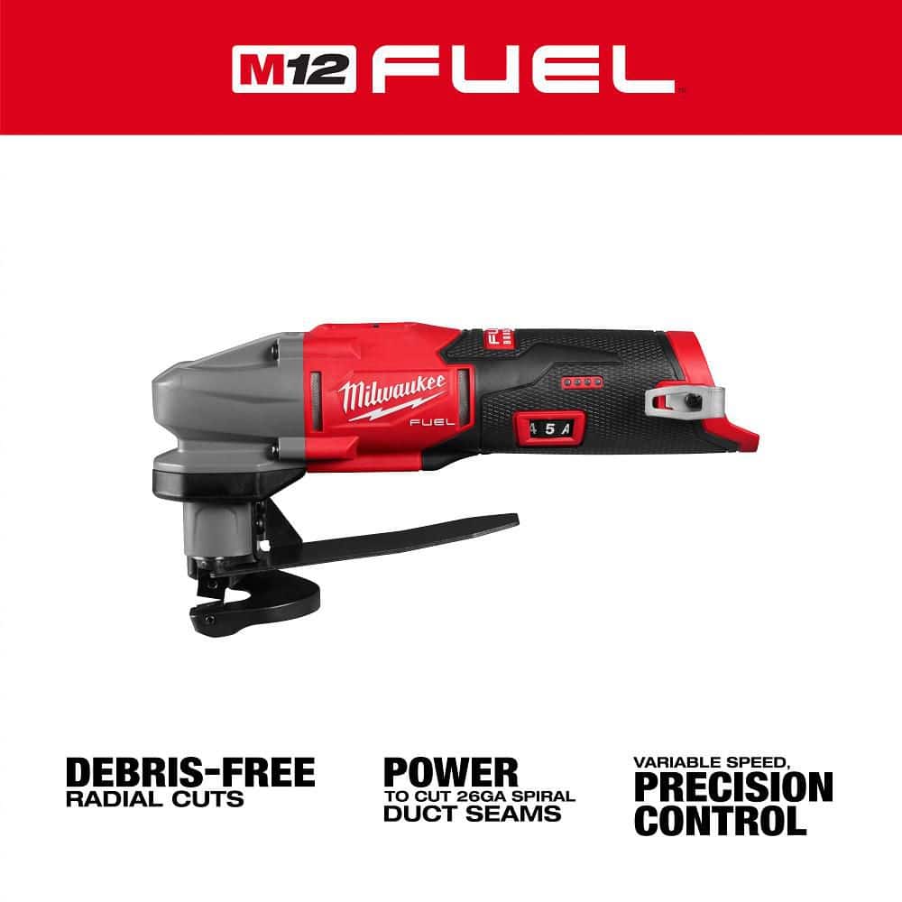 Milwaukee M12 FUEL 12V Lithium-Ion 16 Gauge Scroll Shear (3)