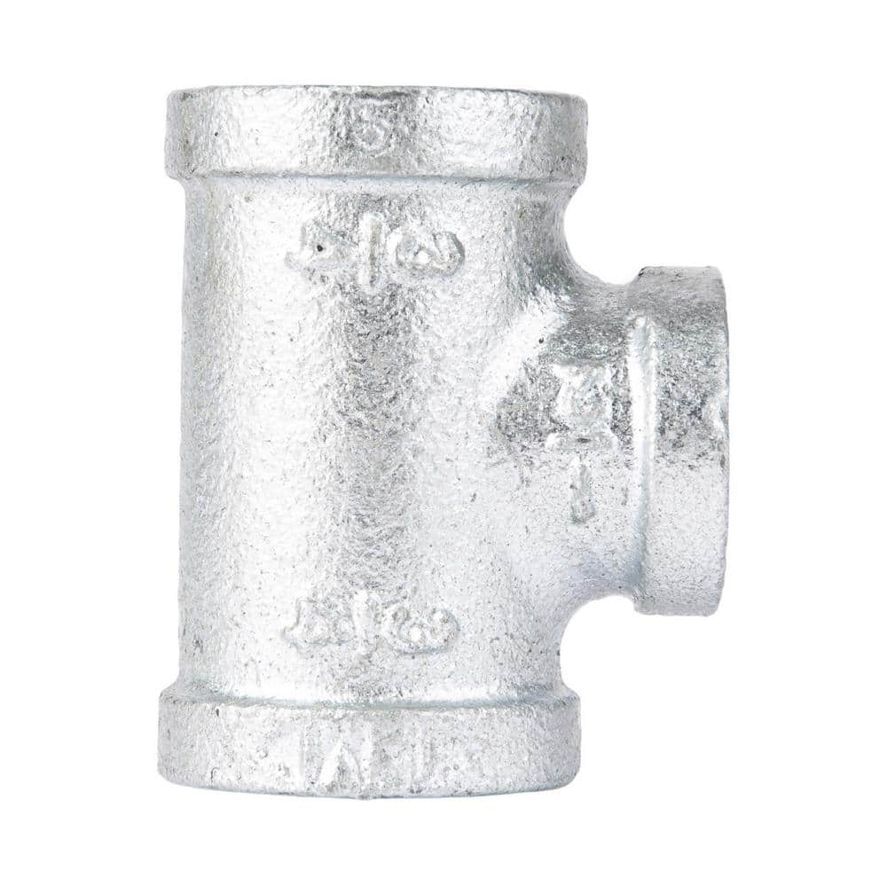 STZ 3/4 in. 3/4 in. 1/2 in. Galvanized Iron FPT FPT FPT Reducing Tee Fitting (1)