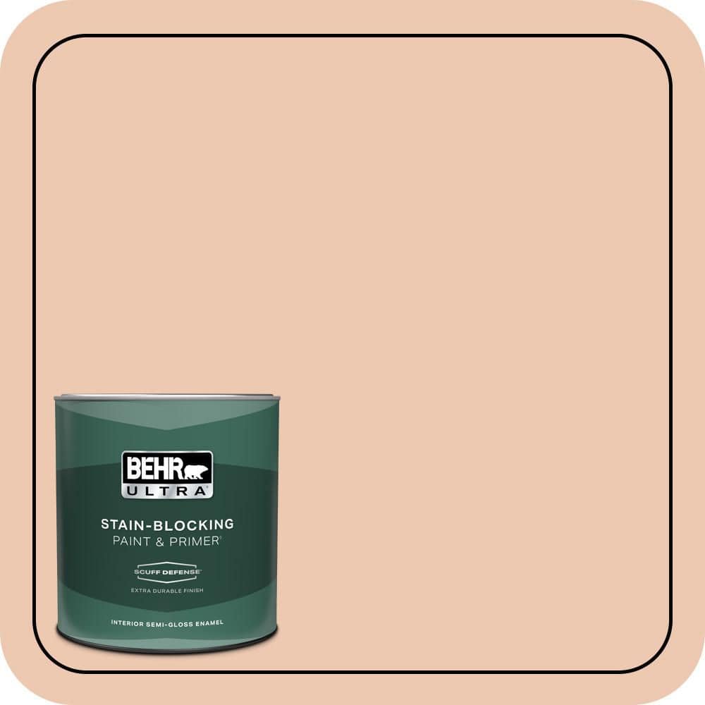 BEHR ULTRA 1 qt. #MQ3-39 Sweet Pastel Extra Durable Semi-Gloss Enamel Interior Paint & Primer