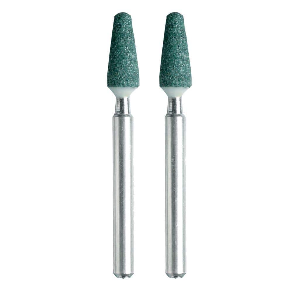 Dremel 3/16 in. Rotary Tool Cone Silicon Carbide Grinding Stone for Stone, Glass, Ceramic, Porcelain, Gemstone (2-Pack) (4)