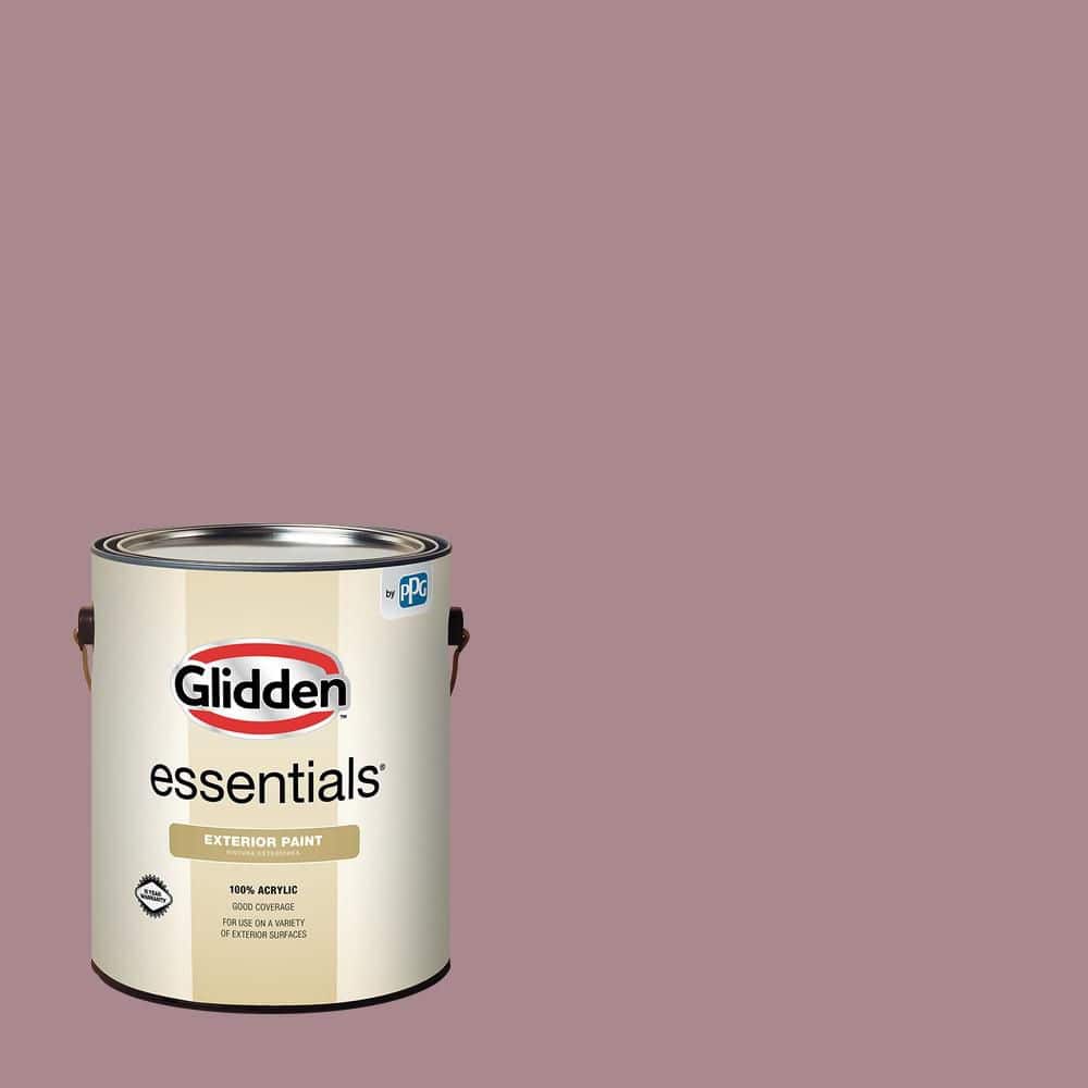 Glidden Essentials 1 gal. PPG1048-5 Coffee Rose Flat/Matte Exterior Paint