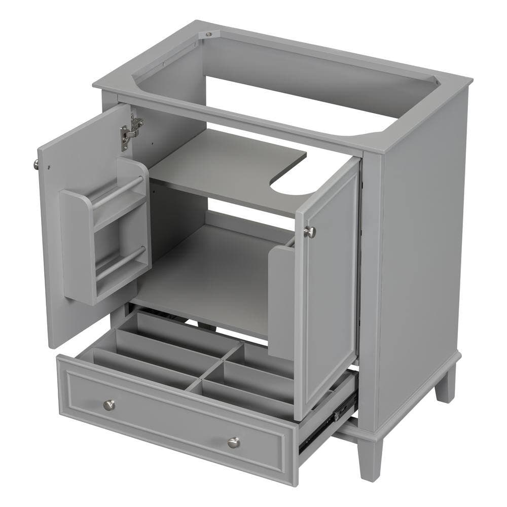 Tenleaf 29.50 in. W 17.80 in. D 33.80 in. H Bath Vanity Cabinet without Top Unassembled (2)