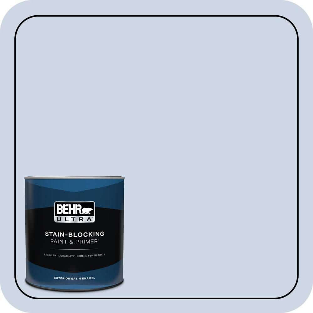 BEHR ULTRA 1 qt. #600C-2 Silent Ripple Satin Enamel Exterior Paint & Primer (1)